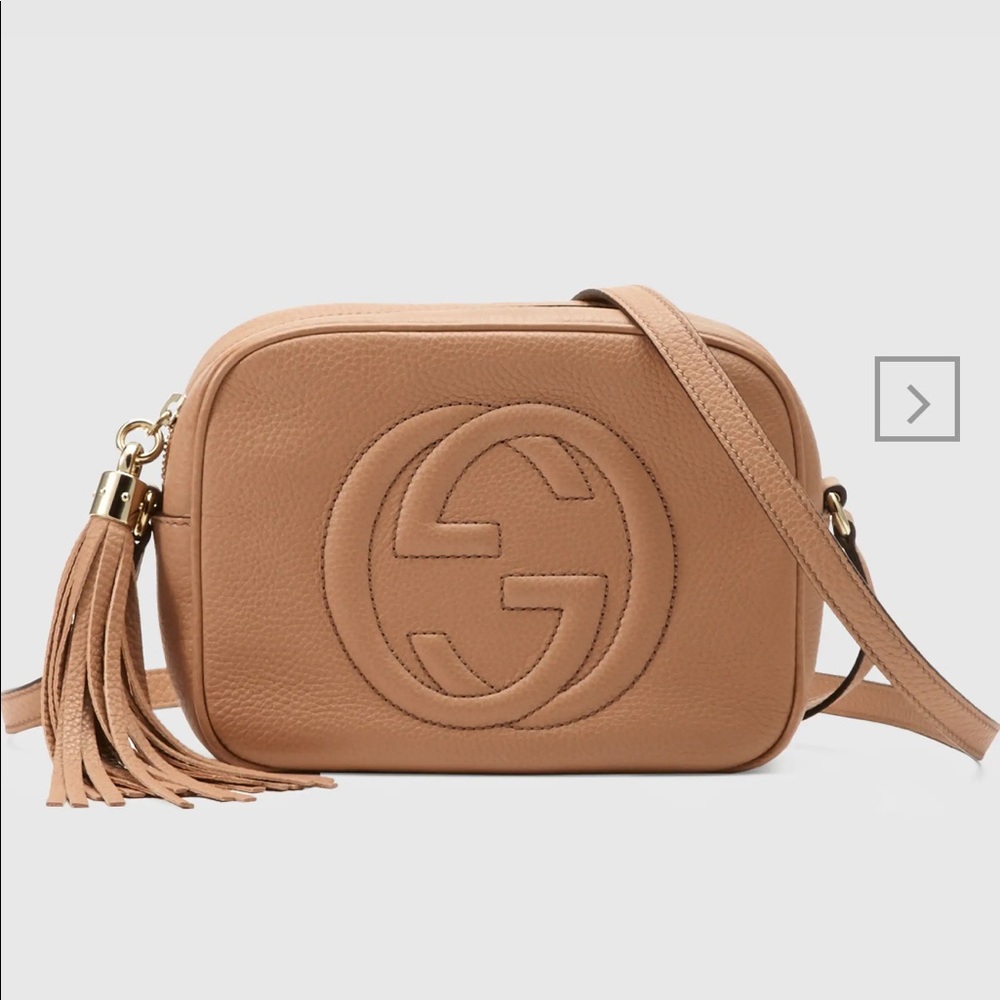 Soho small leather disco bag